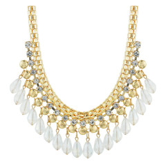 Ожерелье с подвесками из кристаллов