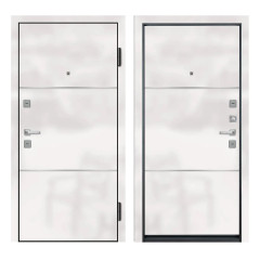 Входная дверь Ле-гран white gloss / white matte